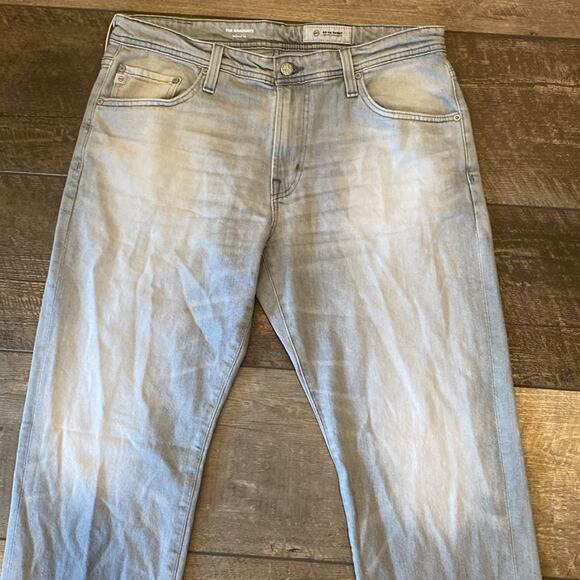 AG Adriano Goldschmied Graduate Tailored Leg Jean Light Gray Wash Size 34 - Picture 4 of 12